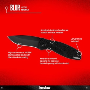 Kershaw Blur Black Pocketknife - Essential EDC Tool