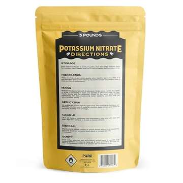 Ecoxall Prilled Potassium Nitrate Powder - 5 Pound - 99% Highly Refined - Multipurpose Uses - Use fo...