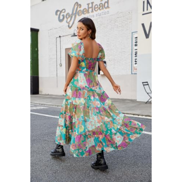 ABYOVRT Women Floral Maxi Dress for Stylish Comfort