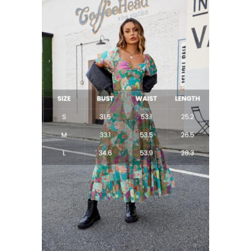 ABYOVRT Women Floral Maxi Dress for Stylish Comfort