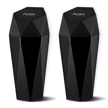 JUSTTOP Car Trash Can with Lid, Compact and Stylish