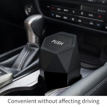 JUSTTOP Car Trash Can with Lid, Compact and Stylish