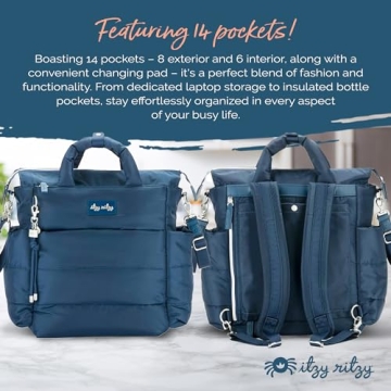 Itzy Ritzy Dream Convertible Diaper Bag for Chic Parents