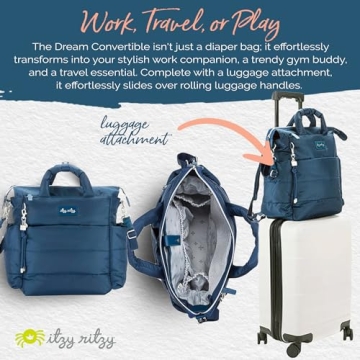 Itzy Ritzy Dream Convertible Diaper Bag for Chic Parents