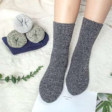 Winter Warm Wool Socks for Women - Cozy & Stylish Sets
