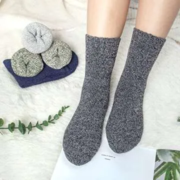 Winter Warm Wool Socks for Women - Cozy & Stylish Sets