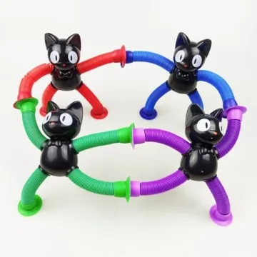 Halloween Black Cat Suction Cup Pop Tubes for Kids Gifts