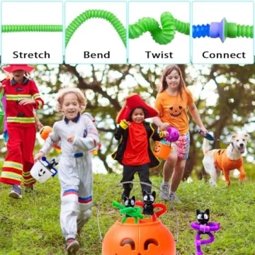 Halloween Black Cat Suction Cup Pop Tubes for Kids Gifts