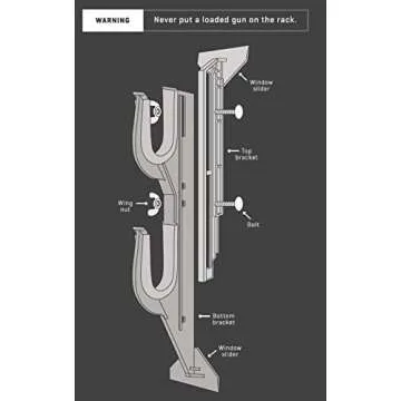 Allen Company Adjustable Gun Rack for Trucks and Cars