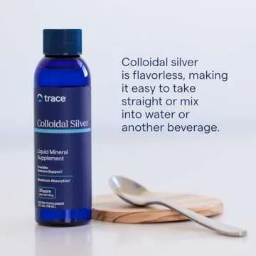 Trace Minerals Colloidal Silver - Liquid Mineral Supplement with Super-Oxygenated Colloidal Silver - Immunity & Overall Health Support - Highly Absorbable Supplement - 16 fl oz (About 48 Servings)