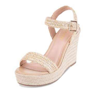 VICKI·VICKI Women's Stylish Wedge Sandals - Size 8