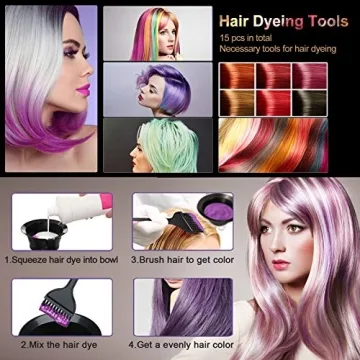 CREATESTAR Hair Dye Coloring Kit for Perfect Home Coloring