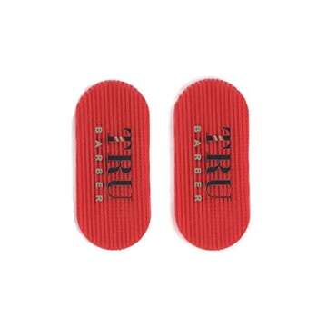 TRU BARBER HAIR GRIPPERS ® 3 COLORS BUNDLE PACK 6 PCS for Men and Women - Salon and Barber, Hair Clips for Styling, Hair holder Grips (Red/White/Black)