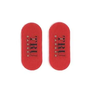 TRU BARBER HAIR GRIPPERS ® 3 COLORS BUNDLE PACK 6 PCS for Men and Women - Salon and Barber, Hair Clips for Styling, Hair holder Grips (Red/White/Black)