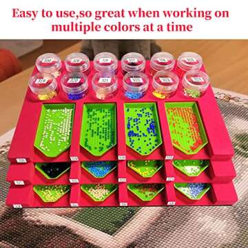 Diamond Painting Tray Organizer with 4 Slots for Arts