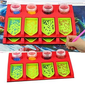 Diamond Painting Tray Organizer with 4 Slots for Arts