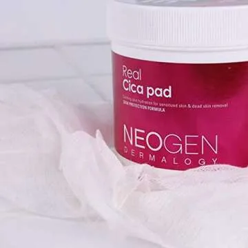 DERMALOGY by NEOGENLAB Real Cica Pad - Restores Skin Barrier Soothes Gently Exfoliates & Cleanses (Cica Micellar Pad)