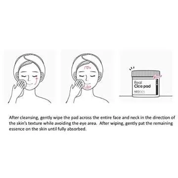 DERMALOGY by NEOGENLAB Real Cica Pad - Restores Skin Barrier Soothes Gently Exfoliates & Cleanses (Cica Micellar Pad)