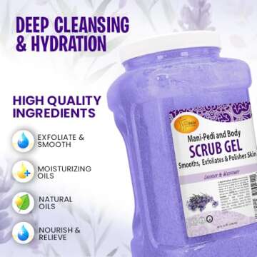 Exfoliating Scrub Gel - Lavender Nourishment for Skin