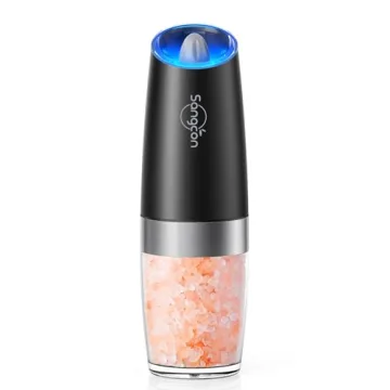Sangcon Gravity Electric Grinder with LED Light & Adjustable Coarseness