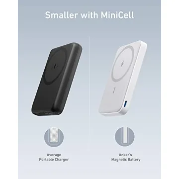 Anker 622 Magnetic Battery (MagGo), 5,000mAh Foldable Magnetic Wireless Portable Charger with Stand and USB-C Port (On The Side), Magsafe-Compatible for iPhone 16/15/14/13 Series