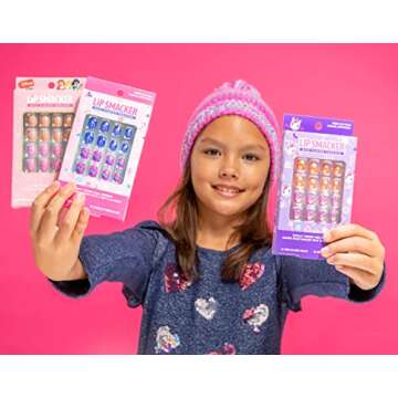 Lip Smacker Unicorn Holiday Press On Nails Stocking Christmas Gifts For Girls Kids