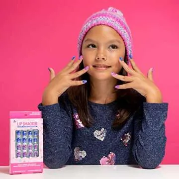 Lip Smacker Unicorn Holiday Press On Nails Stocking Christmas Gifts For Girls Kids