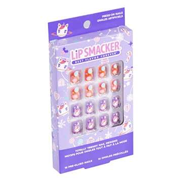 Lip Smacker Unicorn Holiday Press On Nails Stocking Christmas Gifts For Girls Kids