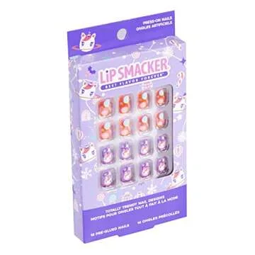 Lip Smacker Unicorn Holiday Press On Nails Stocking Christmas Gifts For Girls Kids