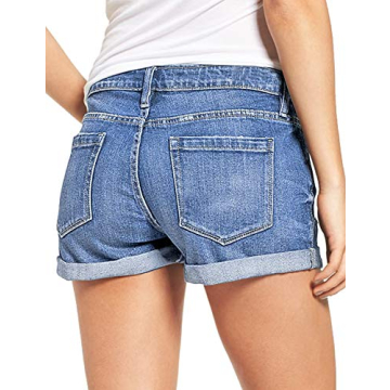 luvamia High Waisted Women’s Denim Shorts - Lapis Air Style