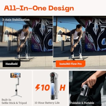 Insta360 Flow Pro Gimbal Stabilizer for Superior Smartphone Videography