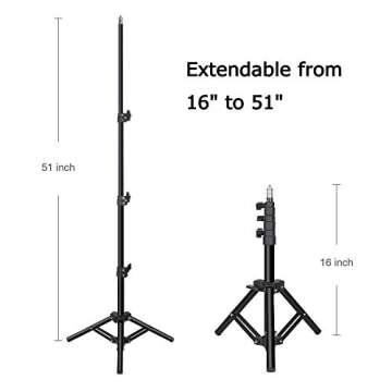 10 inch Ring Light with Tripod Stand - Rovtop LED Camera Selfie Light Ring with iPhone Tripod and Phone Holder for Video Photography Makeup Live Streaming, Compatible with iPhone and Android Phone