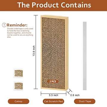 HappyFreeSX Splicing Cat Scratch Pad: Comfortable, Durable, Safe for Cats