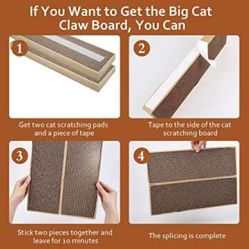 Splicing Cat Scratch Pad for Happy Indoor Kitties
