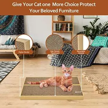 Splicing Cat Scratch Pad for Happy Indoor Kitties