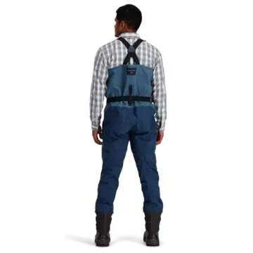 Simms Men's Freestone Stockingfoot Chest-High Fishing Waders - Durable, Breathable, Performance-Driven Waterproof Waders, Midnight (Medium 9-11 Foot)