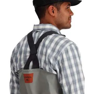 Simms Men's Freestone Stockingfoot Chest-High Fishing Waders - Durable, Breathable, Performance-Driven Waterproof Waders, Midnight (Medium 9-11 Foot)