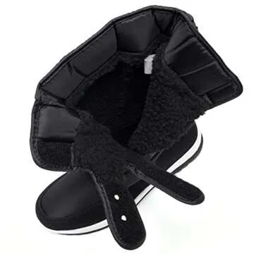 AUSLAND Women's Mid-Calf Snow Boots Black 9.5US 40EU