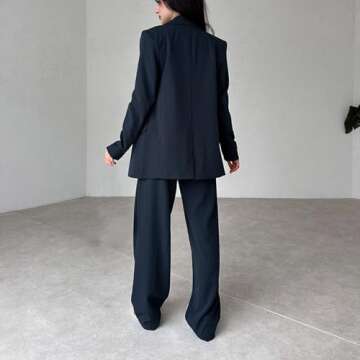 asntrgd Women's Stylish Two Piece Office Suits Sets