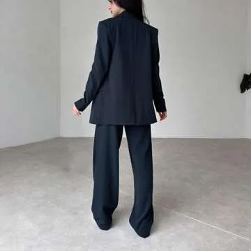 asntrgd Women's Stylish Two Piece Office Suits Sets