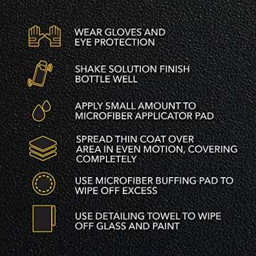 Solution Finish - Black Plastic & Vinyl Trim Restorer - Use for Car and Truck Detailing, No Wet Look, Instantly Revives Color To Trim, Bumpers, Mud Flaps, Etc., Black (12 oz)