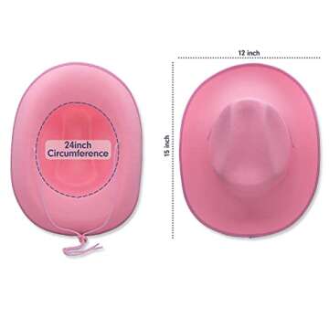 COLLECT PRESENT Felt Plain Cowboy & Cowgirl Hat for Men, Women, and Teens | Western Cowboy Hat in Ad...