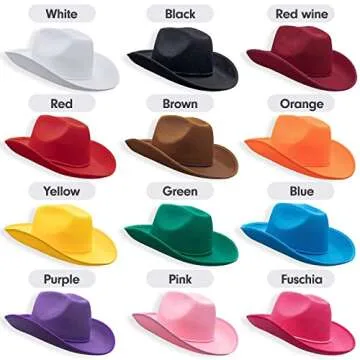 COLLECT PRESENT Cowboy Felt Hat for All Ages - Stylish and Durable