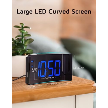 GOLOZA Projection Alarm Clock with Adjustable Brightness