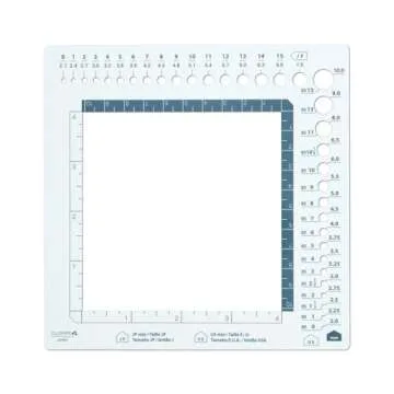 Clover Swatch Ruler & Needle Gauge, White