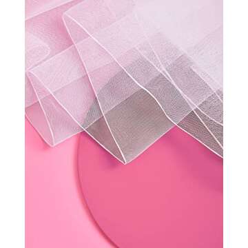 xo, Fetti Bachelorette Party Bridal Veil, Surged Edge | Headband Decorations, Bride To Be Gift, Bridal Shower, Wedding