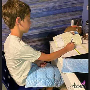 Aviano Weighted Lap Pad: 5 lbs for Kids with Fidget Toy
