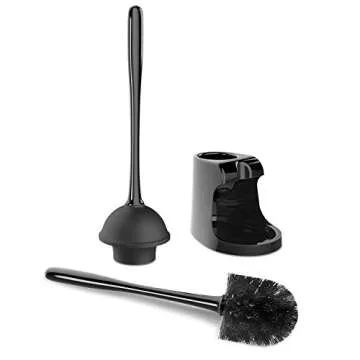 MR.SIGA Toilet Plunger & Bowl Brush Combo for Cleaning 2 Sets