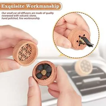 Patelai Essential Oil Car Diffuser Set - 4 Pcs Elegant Aromatherapy