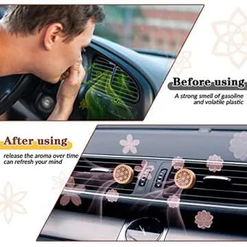 Patelai Essential Oil Car Diffuser Set - 4 Pcs Elegant Aromatherapy